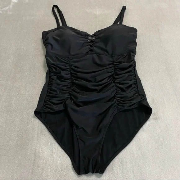 Torrid Lattice Front One Piece Swimsuit - Picture 1 of 11